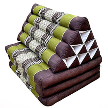 Load image into Gallery viewer, Free shipping to ASIA, 3 fold floor cushion Thai triangle cushion, 3 fold cushion, 52x162cm(20x64in), kapok cushion, floor cushion, fold cushion, fold pillow
