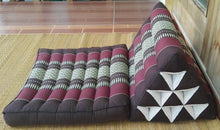 Load image into Gallery viewer, Free shipping to ASIA, 1 fold Thai triangle cushion, one fold cushion, 52x75cm(20x30in), kapok cushion, floor cushion, fold cushion, 1 fold pillow, Thailand pillow cushion
