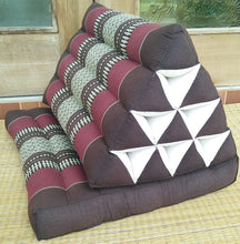 Load image into Gallery viewer, Free shipping to ASIA, 1 fold Thai triangle cushion, one fold cushion, 52x75cm(20x30in), kapok cushion, floor cushion, fold cushion, 1 fold pillow, Thailand pillow cushion
