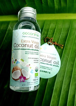 Load image into Gallery viewer, Free shipping, Thai pure coconut oil, cold processed extra virgin coconut oil,100ml
