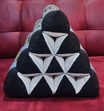 Load image into Gallery viewer, Free shipping to ASIA, 0 fold Thai triangle cushion, single floor cushion, 52x30cm(20x12in), kapok cushion, floor cushion, Thai floor cushion, cotton pillow
