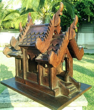 Load image into Gallery viewer, Teak wood house, spirit house, Thai house,  free shipping to ASIA

