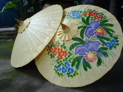 Free shipping, wax paper umbrella parasol, Thai parasol
