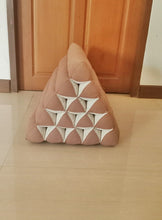 Load image into Gallery viewer, Free shipping to ASIA, 0 fold Thai triangle cushion, single floor cushion, 55x40cm(22x16in), kapok cushion, floor cushion, Thai floor cushion, cotton pillow
