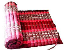 Load image into Gallery viewer, Free shipping to ASIA, floor roll mattress, XL 100x180cm(39x70in), Thai kapok yoga mattress, floor mattress, meditation mattress, rolled kapok floor mattress
