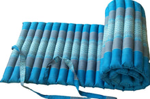 Load image into Gallery viewer, Free shipping to ASIA, Floor roll mattress, 50x180cm(20x70in), Thai kapok yoga mattress, floor mattress, fold mattress, meditation mattress, rolled kapok mattress
