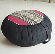 Load image into Gallery viewer, Seat cushion, Thai round floor cushion, kapok yoga mat, meditation cushion, kapok floor mat, yoga cushion

