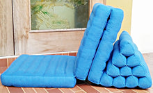 Load image into Gallery viewer, 3 fold floor cushion Thai triangle cushion, 3 fold cushion, 52x162cm(20x64in), kapok cushion, floor cushion, fold cushion, fold pillow
