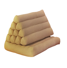Load image into Gallery viewer, Free shipping to ASIA, 1 fold Thai triangle cushion, one fold cushion, 52x75cm(20x30in), kapok cushion, floor cushion, fold cushion, 1 fold pillow, Thailand pillow cushion
