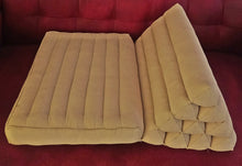 Load image into Gallery viewer, 1 fold Thai triangle cushion, one fold cushion, 52x75cm(20x30in), kapok cushion, floor cushion, fold cushion, 1 fold pillow, Thailand pillow cushion
