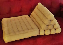 Load image into Gallery viewer, Free shipping to ASIA, 1 fold Thai triangle cushion, one fold cushion, 52x75cm(20x30in), kapok cushion, floor cushion, fold cushion, 1 fold pillow, Thailand pillow cushion
