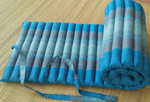 Load image into Gallery viewer, Free shipping to ASIA, Floor roll mattress, 50x180cm(20x70in), Thai kapok yoga mattress, floor mattress, fold mattress, meditation mattress, rolled kapok mattress
