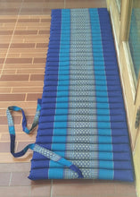 Load image into Gallery viewer, Free shipping to ASIA, Floor roll mattress, 50x180cm(20x70in), Thai kapok yoga mattress, floor mattress, fold mattress, meditation mattress, rolled kapok mattress
