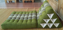 Load image into Gallery viewer, Free shipping to ASIA, 1 fold Thai triangle cushion, one fold cushion, 52x75cm(20x30in), kapok cushion, floor cushion, fold cushion, 1 fold pillow, Thailand pillow cushion
