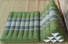 Load image into Gallery viewer, Free shipping to ASIA, 1 fold Thai triangle cushion, one fold cushion, 52x75cm(20x30in), kapok cushion, floor cushion, fold cushion, 1 fold pillow, Thailand pillow cushion
