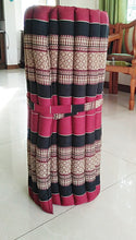 Load image into Gallery viewer, Free shipping to ASIA, floor roll mattress, XL 100x180cm(39x70in), Thai kapok yoga mattress, floor mattress, meditation mattress, rolled kapok floor mattress
