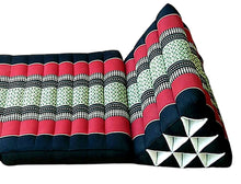 Load image into Gallery viewer, Free shipping to ASIA, 1 fold Thai triangle cushion, one fold cushion, 52x75cm(20x30in), kapok cushion, floor cushion, fold cushion, 1 fold pillow, Thailand pillow cushion
