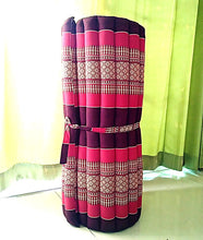 Load image into Gallery viewer, Free shipping to ASIA, floor roll mattress, XL 100x180cm(39x70in), Thai kapok yoga mattress, floor mattress, meditation mattress, rolled kapok floor mattress
