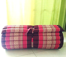 Load image into Gallery viewer, Free shipping to ASIA, floor roll mattress, XL 100x180cm(39x70in), Thai kapok yoga mattress, floor mattress, meditation mattress, rolled kapok floor mattress
