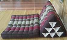 Load image into Gallery viewer, Free shipping to ASIA, 1 fold Thai triangle cushion, one fold cushion, 52x75cm(20x30in), kapok cushion, floor cushion, fold cushion, 1 fold pillow, Thailand pillow cushion
