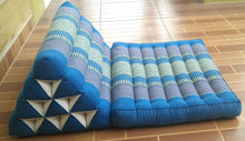 Load image into Gallery viewer, Free shipping to ASIA, 1 fold Thai triangle cushion, one fold cushion, 52x75cm(20x30in), kapok cushion, floor cushion, fold cushion, 1 fold pillow, Thailand pillow cushion
