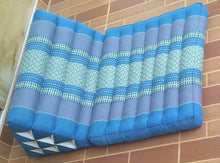 Load image into Gallery viewer, Free shipping to ASIA, 1 fold Thai triangle cushion, one fold cushion, 52x75cm(20x30in), kapok cushion, floor cushion, fold cushion, 1 fold pillow, Thailand pillow cushion
