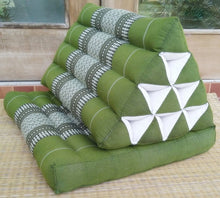 Load image into Gallery viewer, Free shipping to ASIA, 1 fold Thai triangle cushion, one fold cushion, 52x75cm(20x30in), kapok cushion, floor cushion, fold cushion, 1 fold pillow, Thailand pillow cushion
