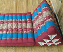 Load image into Gallery viewer, Free shipping to ASIA, 1 fold Thai triangle cushion, one fold cushion, 52x75cm(20x30in), kapok cushion, floor cushion, fold cushion, 1 fold pillow, Thailand pillow cushion
