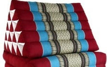 Load image into Gallery viewer, Free shipping to ASIA, 1 fold Thai triangle cushion, one fold cushion, 52x75cm(20x30in), kapok cushion, floor cushion, fold cushion, 1 fold pillow, Thailand pillow cushion
