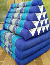 Load image into Gallery viewer, Free shipping to ASIA, 3 fold XL floor cushion, 15 blocks, 3 fold triangle cushion, 56x180cm(22x71in), kapok cushion, fold cushion, 3 fold pillow, Thailand pillow cushion
