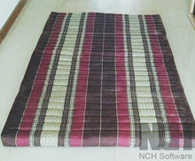 Load image into Gallery viewer, Free shipping to Southeast Asia, 4 fold Thai kapok mattress, 4 fold floor mattress,(31x78in) fold mattress, fold up mattress, Thailand floor mattress
