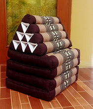 Load image into Gallery viewer, Free shipping to ASIA, 4 fold mattress triangle cushion, 52x205cm(20x81in), kapok filling with cotton cover, Thailand triangle cushion, Special made for extra length,
