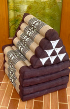 Load image into Gallery viewer, 4 fold mattress triangle cushion, 52x205cm(20x81in) , kapok filling with cotton cover, Thailand triangle cushion
