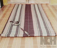 Load image into Gallery viewer, Free shipping to ASIA, Floor roll mattress, 75x180cm(30x70in), Thai kapok yoga mattress, floor mattress, meditation mattress, Thailand mattress, rolled kapok floor mattress
