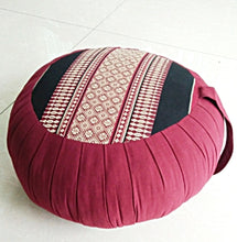 Load image into Gallery viewer, Seat cushion, Thai round floor cushion, kapok yoga mat, meditation cushion, kapok floor mat, yoga cushion

