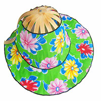 cotton folding fan hat