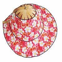 cotton folding fan hat