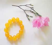 honey jade gemstone bracelet