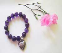 amethyst gemstone bracelet
