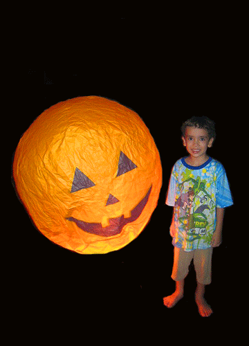 halloween fire lantern