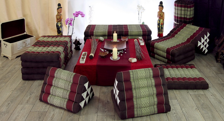 thai triangle cushions