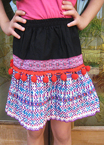 Childrens hilltribe skirt