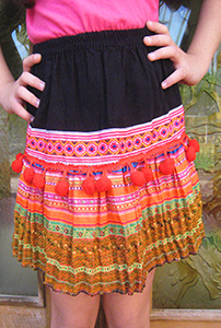Childrens hilltribe skirt