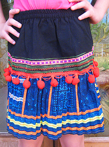 Childrens hilltribe skirt