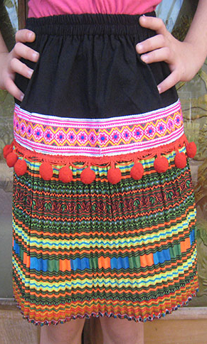 Childrens hilltribe skirt
