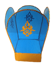 thai blue water lantern