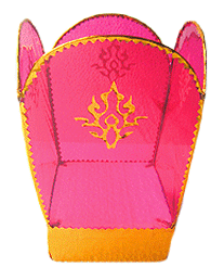 Thai pink water lantern