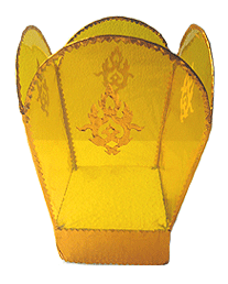 Thai yellow water lantern