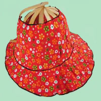 folding fan hat
