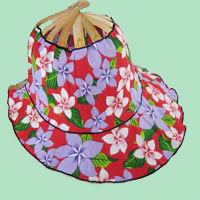 folding fan hat